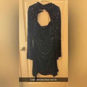 Cider celestial plus size dress 3x